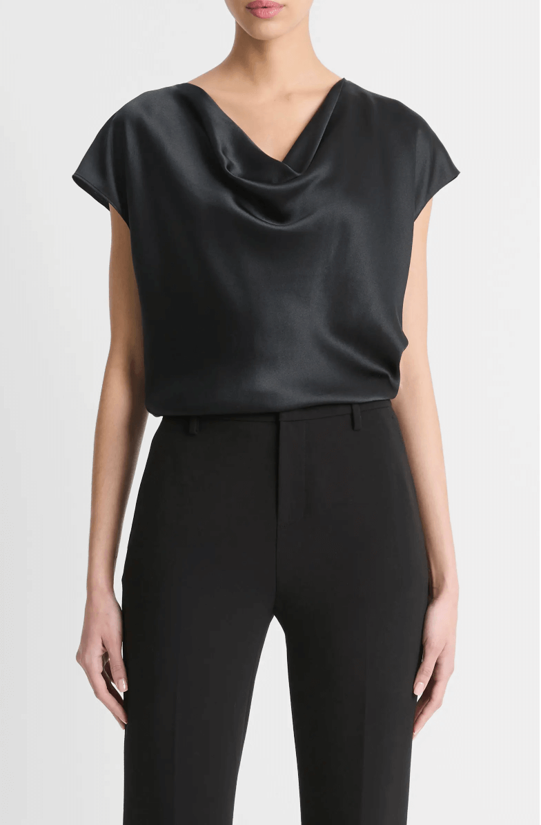 vince cowl neck top